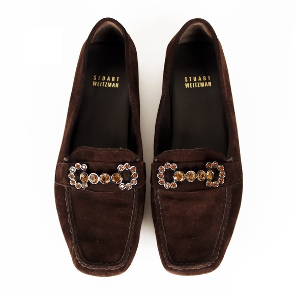 CLEARANCE! Stuart Weitzman embellished loafers - Picture 1 of 5
